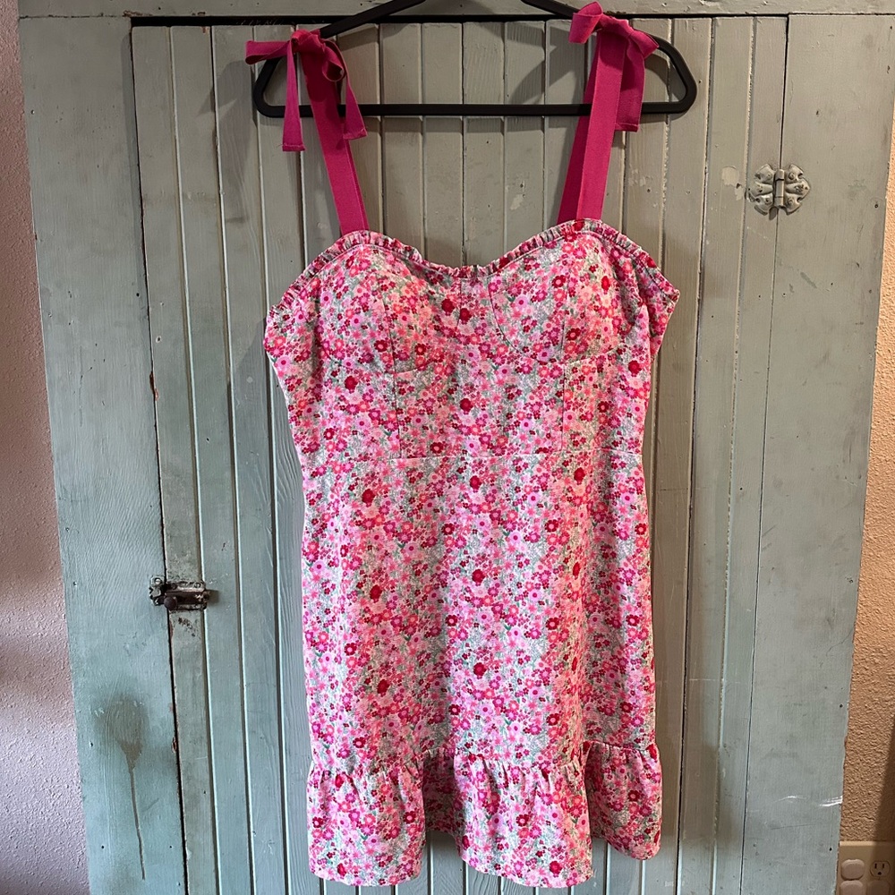 City Triangles Floral Pink Sundress